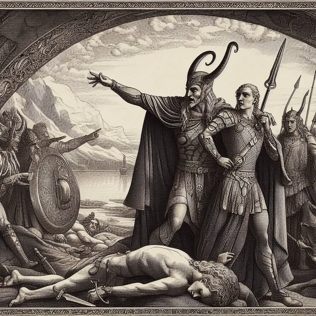Loki entrainant la mort de Baldr